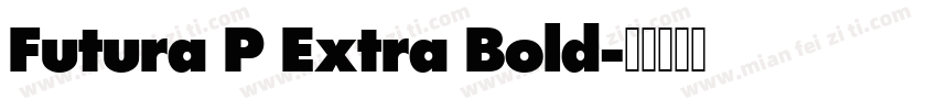 Futura P Extra Bold字体转换
